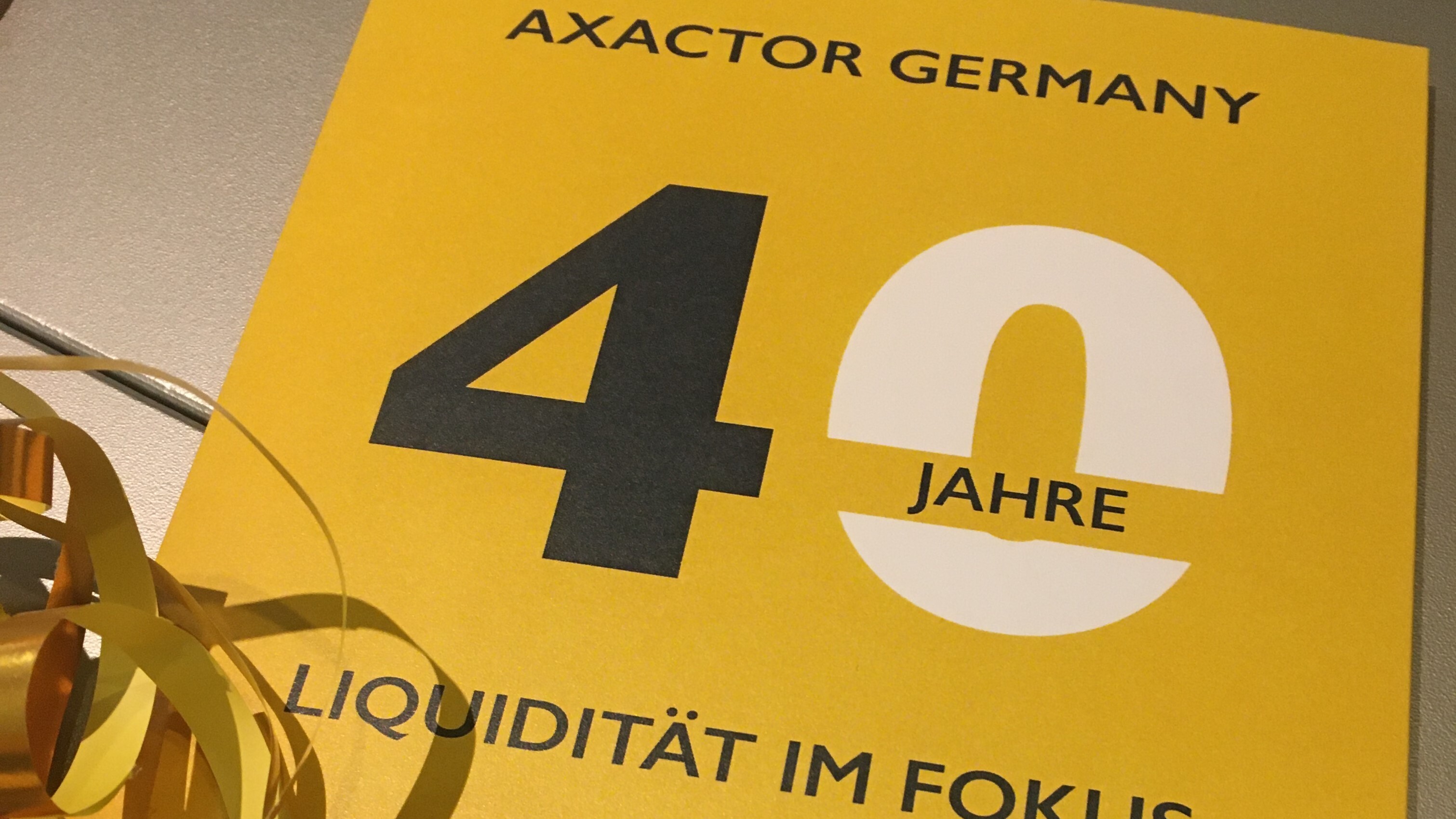 40th birthday: a reason to celebrate for Axactor Germany