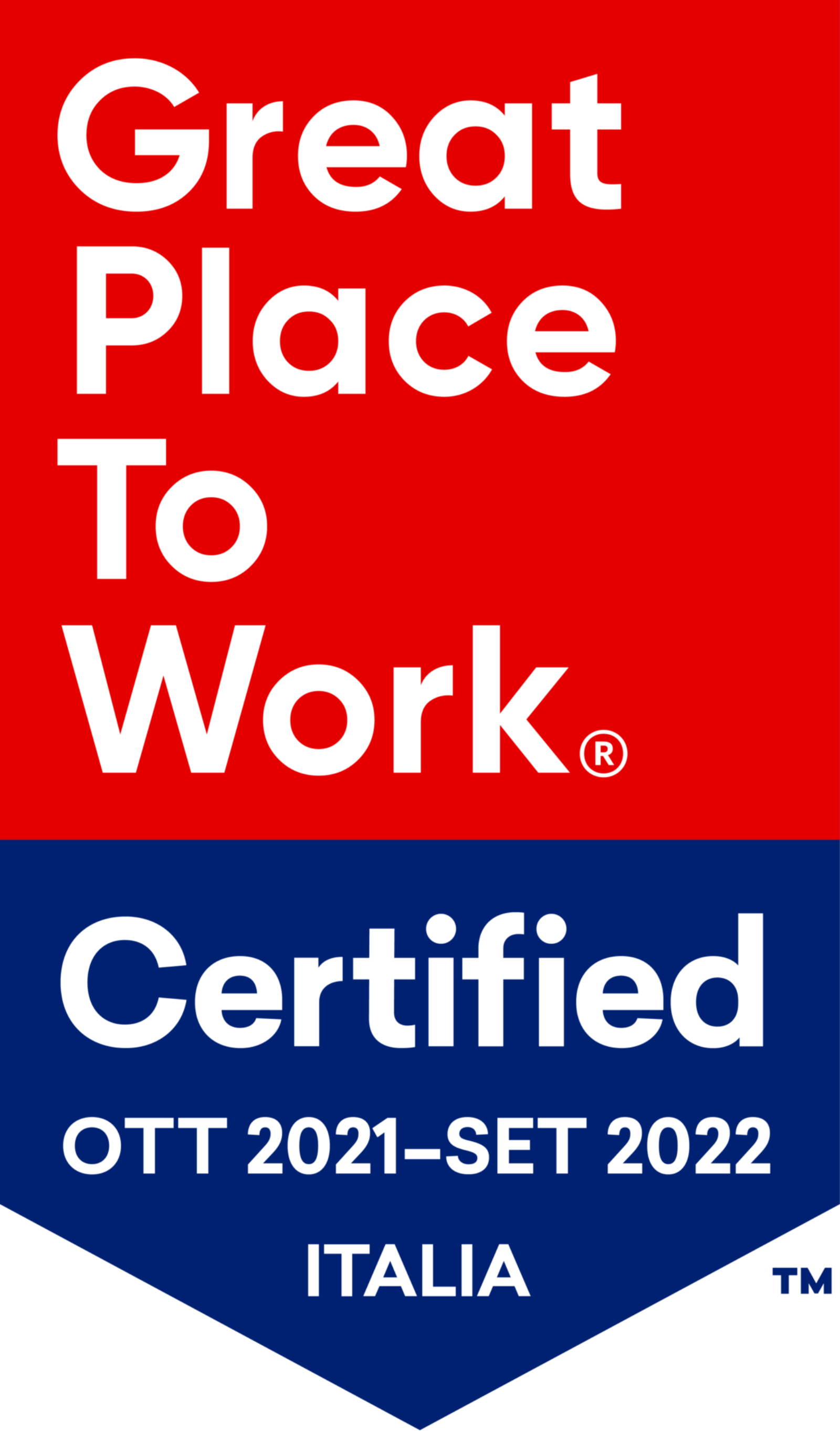 Certificazione GPTW OTT 21 SET 22