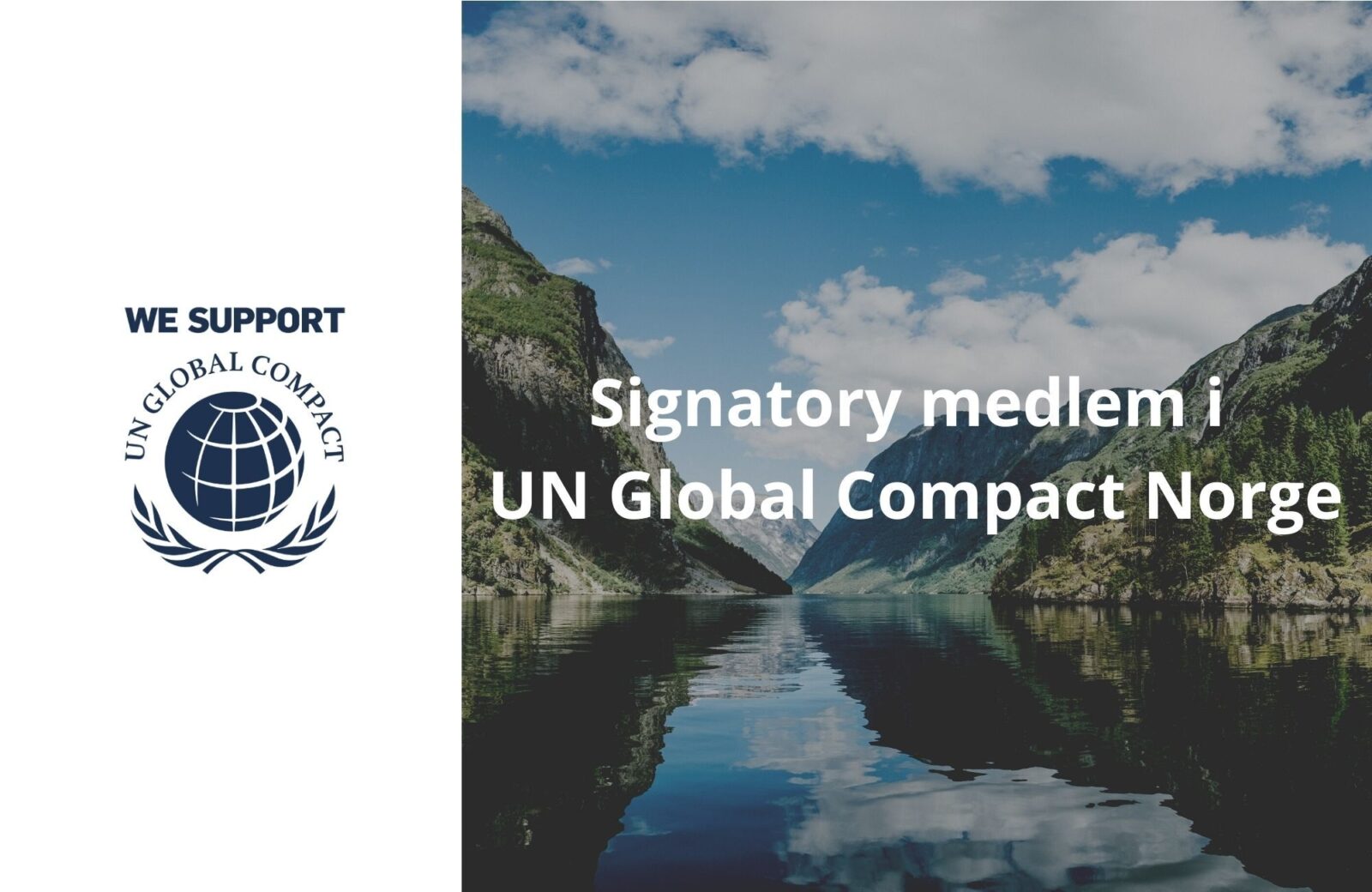 Signatory member UN Global Compact Norway 1