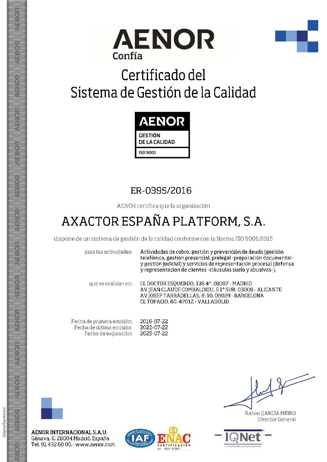 Certificado ER 0395 2016 ES 2022 07 28