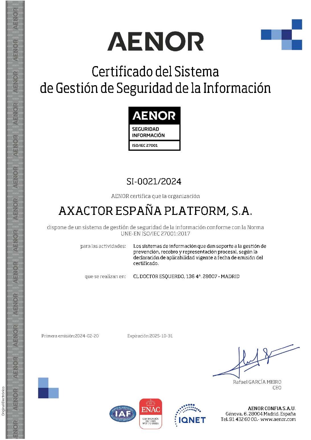 Certificado SI 0021 2024 ES 2024 02 21